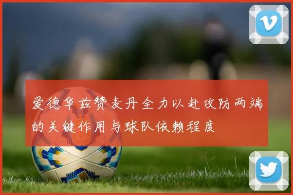 爱德华兹赞麦丹全力以赴攻防两端的关键作用与球队依赖程度